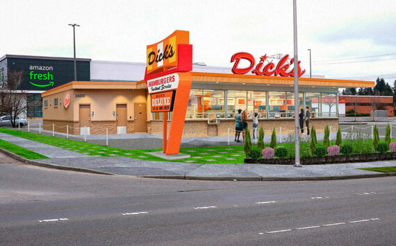 A rendering of the Federal Way location. Image courtesy of Dick’s Drive-in