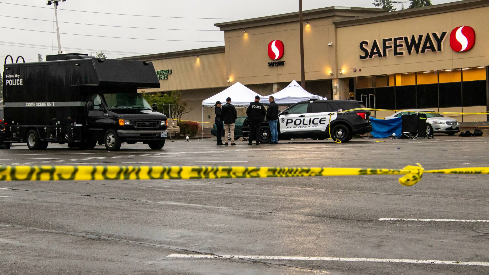 Police found several cartirdge casings in the Safeway parking lot on June 17 after the fatal shooting. Photo courtesy of South Sound News