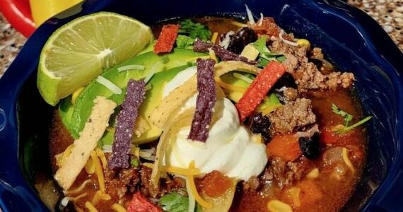 Photo by Vickie Chynoweth
Beef tortilla soup.