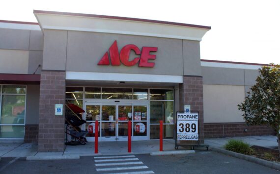 The owner of Trinity Ace Hardware, located in the 30600 block of Pacific Highway South in Federal Way, says a candidate for Federal Way City Council stole property from his store on July 18. (Alex Bruell / The Mirror)