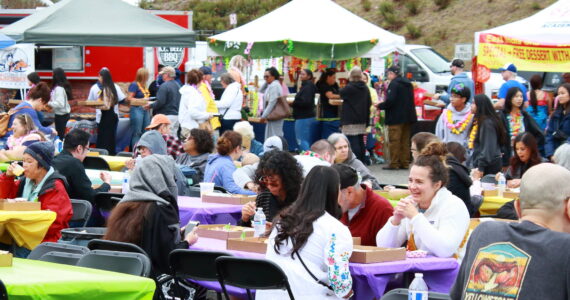 Even with a line outside and a parade of event-goers moving from booth to booth to get their array of food, the tables were full of happy guests at Taste of Federal Way. Photo by Keelin Everly-Lang/The Mirror