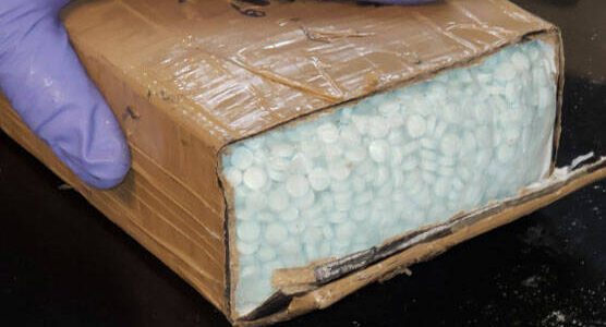 Box full of fentanyl pills (Courtesy of Renton Police Department)