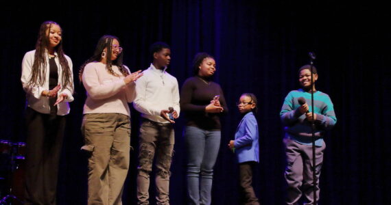 Youth shared their favorite quotes by Dr. Martin Luther King Jr. as part of the event at the Federal Way Performing Arts and Event Center. this year. Photo by Keelin Everly-Lang / The Mirror.