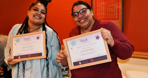 Quincey Smith and Lyrica Fuentes were this year’s Live Your Dream Awards winners. Photo by Bruce Honda