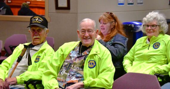 Lions Club members filled the audience with their vibrant jackets and smiles while being honored at the Federal Way City Council meeting March 5. Photo by Bruce Honda