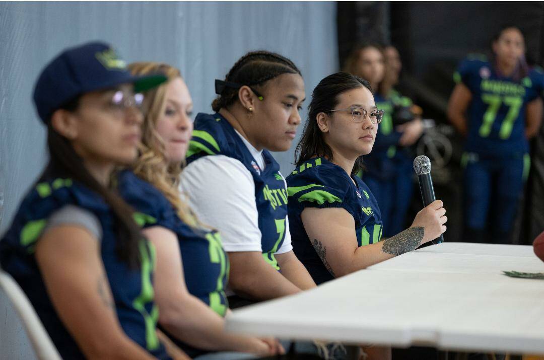 First panel of players sit in front of media members and fans inside the Ron Sandwith Teen Center. Photo Provided by Rodney McCurry.