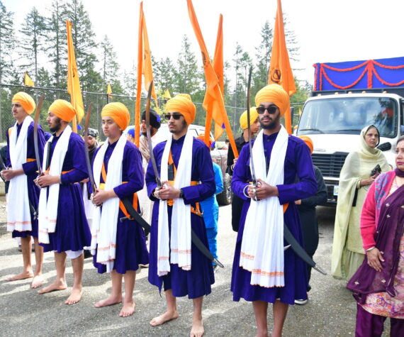 The 3rd annual Vaisakhi Celebration at Khalsa Gurmat Center on Saturday, April 13. 7,000 to 9,000 people were expected from throughout the state. Photo by Bruce Honda