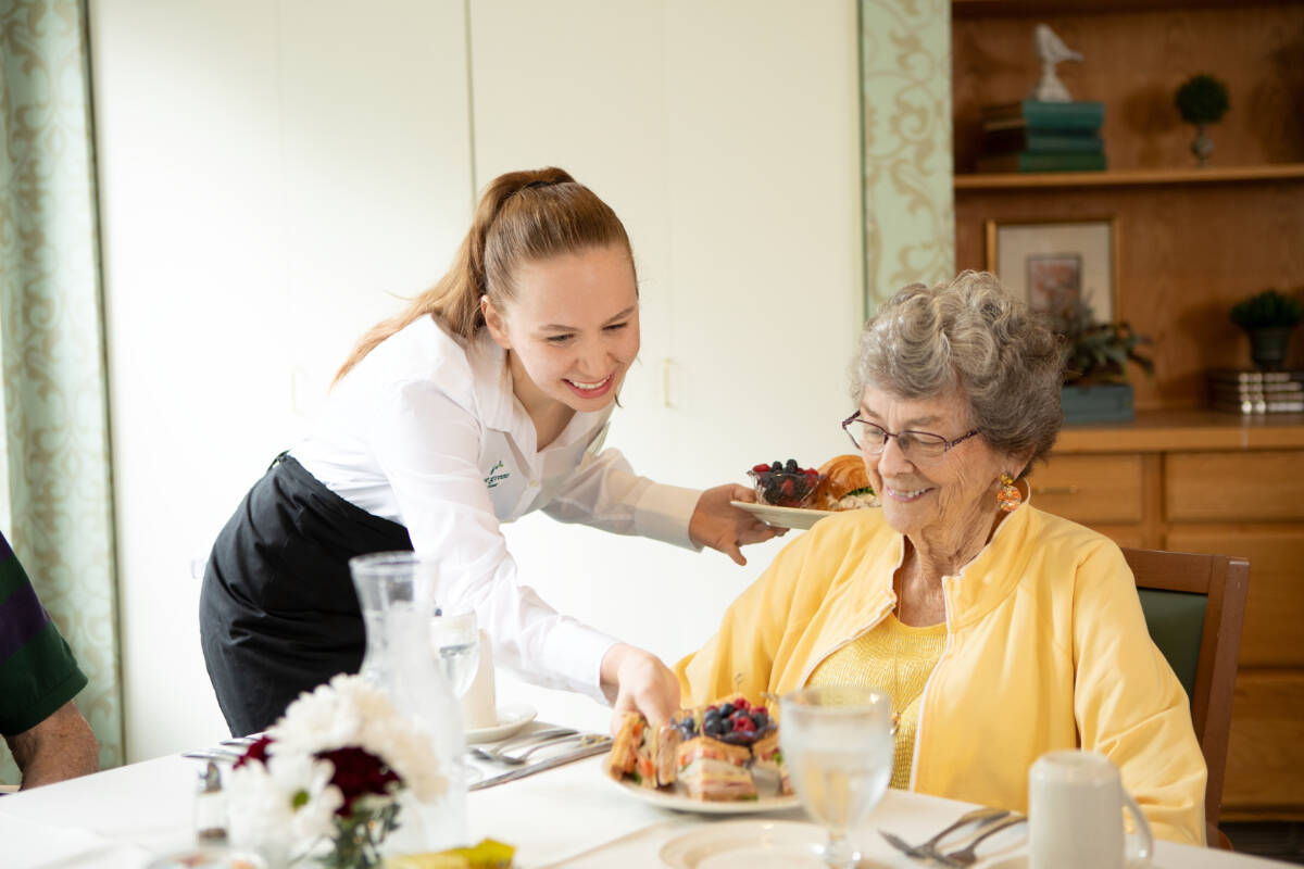 For seniors, a balanced diet that includes a variety of natural foods is essential. Photo courtesy Village Green Senior Living