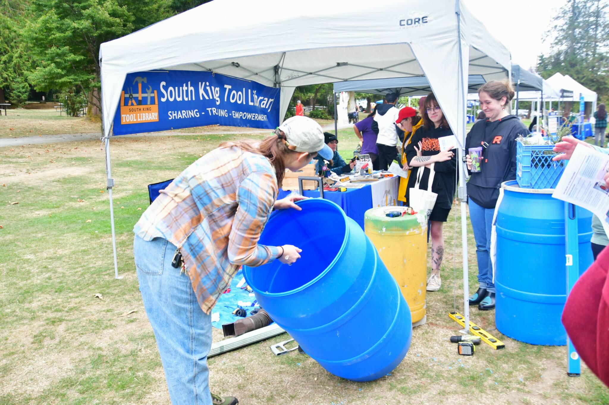 Community members learned about how to make sustainable changes, and about the larger ecosystem they are a part of, at RAINfest on Sept. 14 at Steel Lake Park. Photo by Bruce Honda