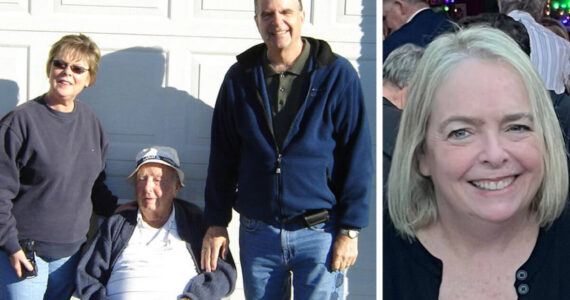 Right, Kim Sanchez, owner of Comfort Keepers Federal Way. Left, Kim’s parents, and her grandfather, the inspiration for the family business.