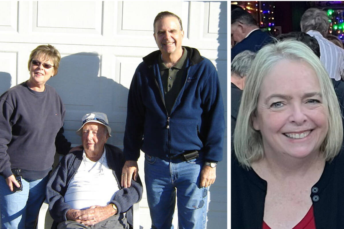 Right, Kim Sanchez, owner of Comfort Keepers Federal Way. Left, Kim’s parents, and her grandfather, the inspiration for the family business.