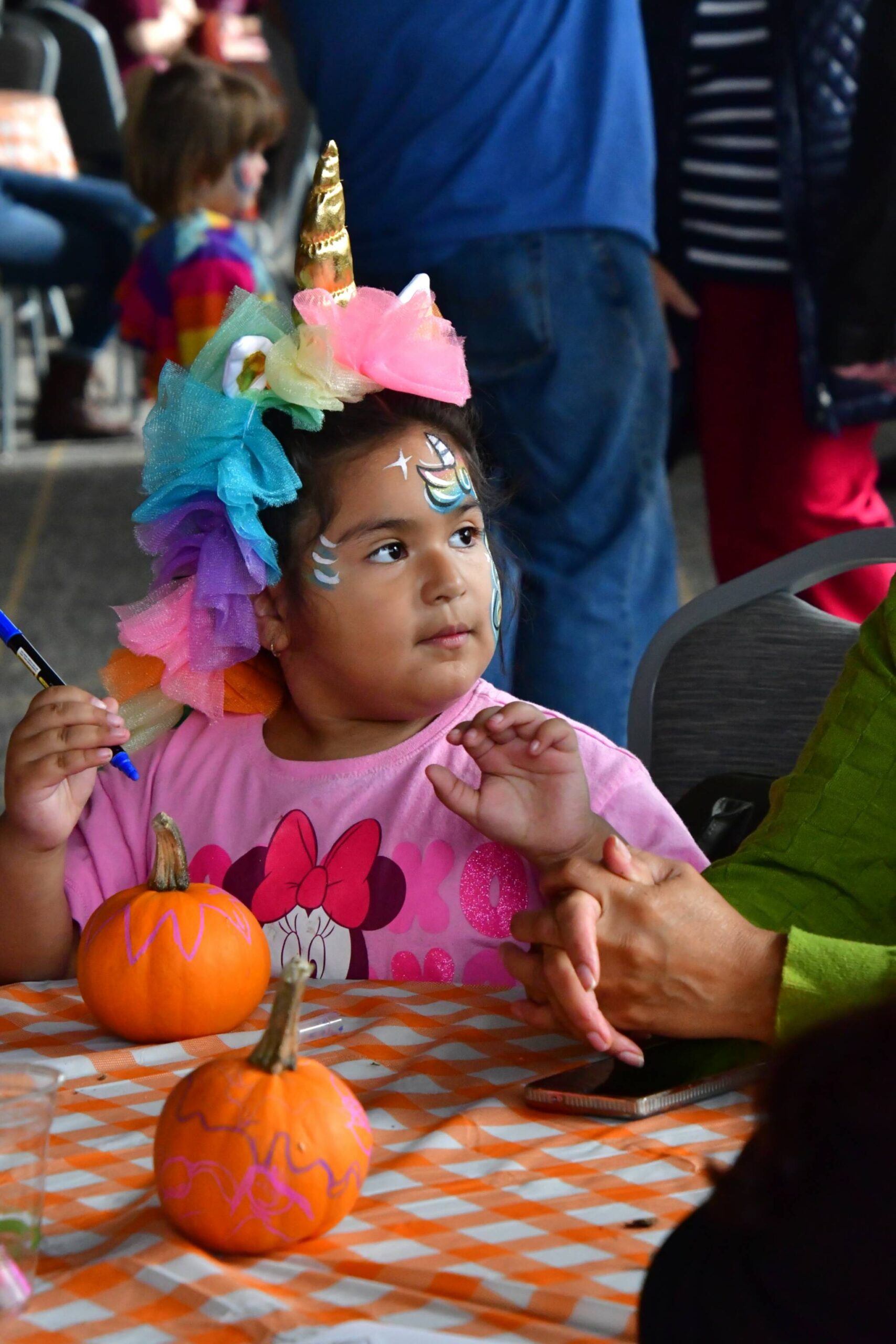 Guests of all ages enjoyed hands-on activities like pumpkin decorating and face painting at the Fall Festival on Saturday, Oct. 4. Photo by Bruce Honda
