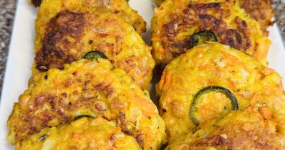 Photo by Vickie Chynoweth 
Carrot potato fritters.