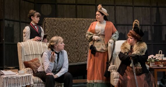 A scene from Centerstage Theatre’s “Miss Holmes Returns.” Courtesy photo