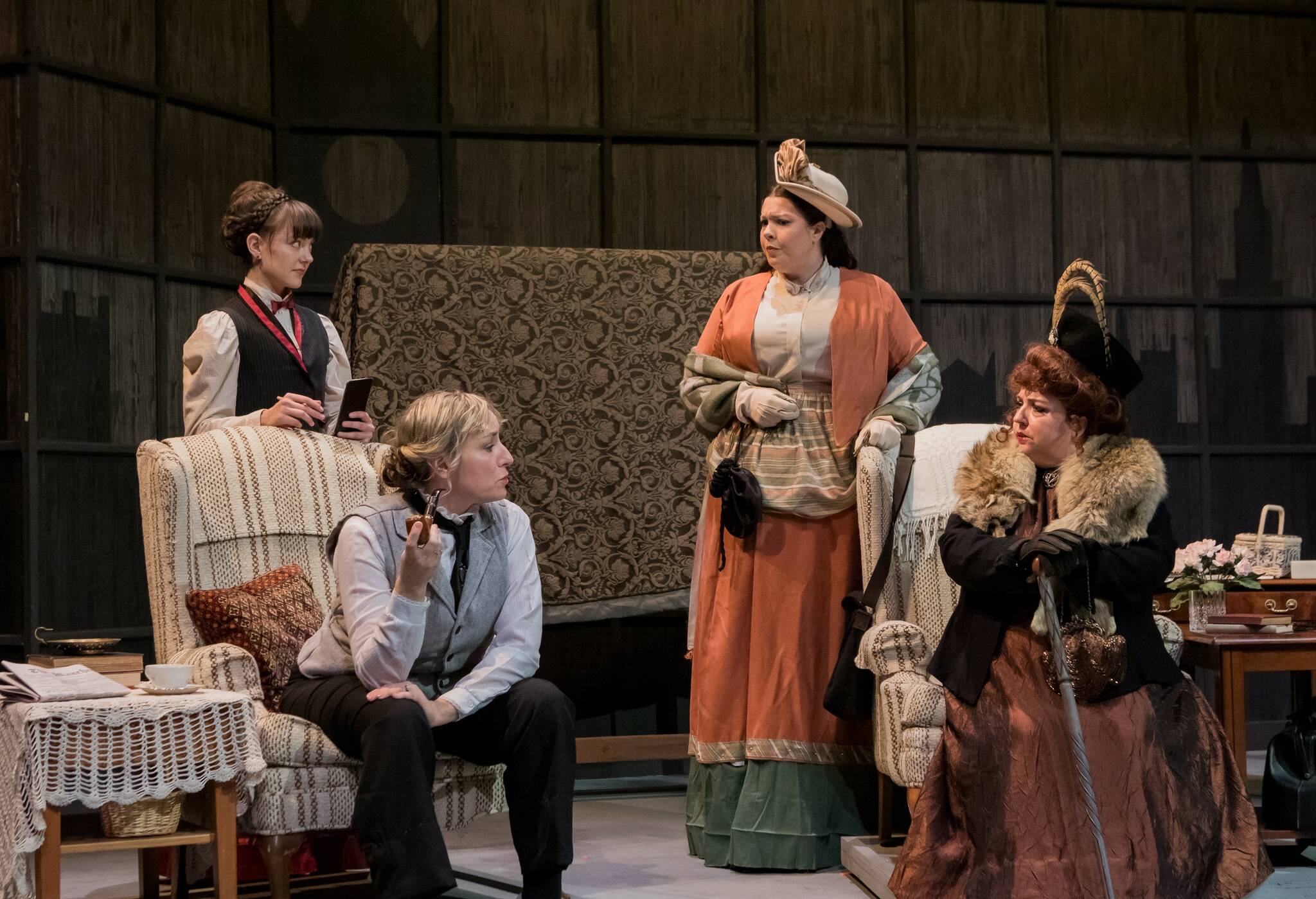 A scene from Centerstage Theatre’s “Miss Holmes Returns.” Courtesy photo