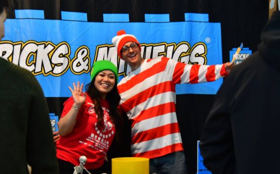 Matt and Charity Morningstar, owners of Bricks and Minifigs Federal Way at the annual Federal Way Community Center Trunk or Treat. Photo by Bruce Honda