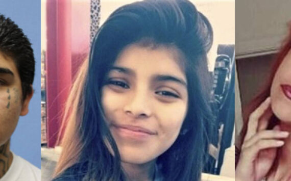 Left to right: Montero’s mugshot and photos of Juarez and Cortez from the National Gun Violence Memorial.