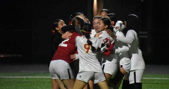 The Thomas Jefferson Raiders celebrate their win on penalties over Decatur. Ben Ray / The Mirror
