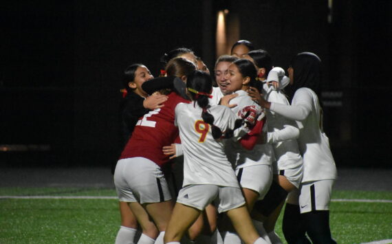 The Thomas Jefferson Raiders celebrate their win on penalties over Decatur. Ben Ray / The Mirror
