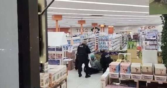 A Citizen App video screenshot of the TESO Life arrest. Screenshot