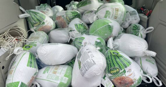 Turkeys from a past Brooklake Church turkey drive in Federal Way. Photo provided by Shelley Pauls