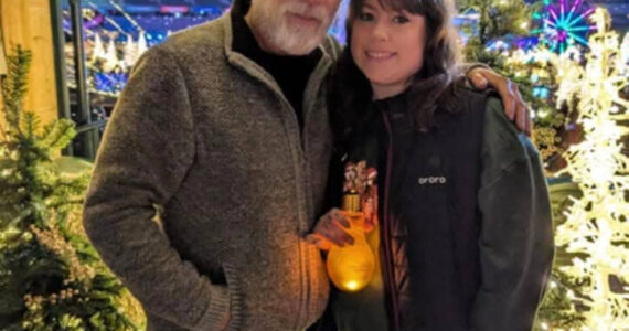 Dad and daughter Tim and Zoey Moen saw the heart of Federal Way when they built a community pantry in front of their house in response to local needs. Courtesy photo