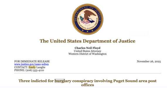 Screenshot of the press release.