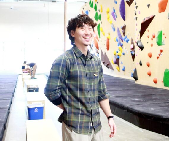 Founder Seung Park graduated from Todd Beamer High School and chose to open Climb NORA in Federal Way to share the sport and community he loves with the city he grew up in. Photo by Keelin Everly-Lang / the Mirror.