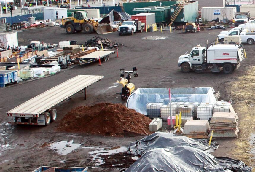 <p>What is now a construction zone next to the Federal Way light rail station will ultimately become one of the Transit Oriented Development (TOD) projects next to the light rail. MSC will partner to transform one of these parcels of land into affordable housing units, but the others have not yet been awarded. Photo by Keelin Everly-Lang / the Mirror</p>