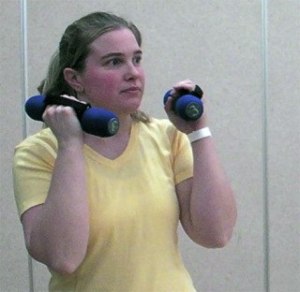 A'ndria Salcedo is number one in the Biggest Loser competition at the Federal Way Community Center. In nine weeks of workouts so far