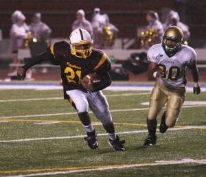 Thomas Jefferson senior running back Keegan Giles finished with over 1