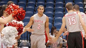 Seattle University junior forward Aaron Broussard was named to the All-Tournament Team at the 2K Sports Classic Benefiting Coaches vs. Cancer.
