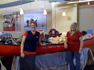 Bridget O'Connor of Red Canoe Credit Union and Tracy Oster of Communities in Schools of Federal Way.