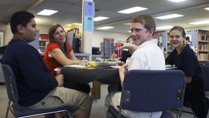 Students (left to right) Makana Galietes