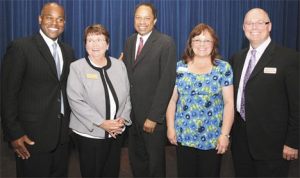 Primary candidates for Federal Way City Council position six (pictured from left): Roger Freeman