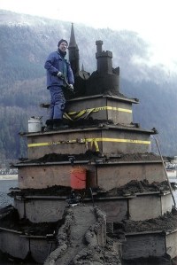 Federal Way resident Michael Velling is shown working on a sand castle. Check out photos of his work online at http://michaelvelling.com.