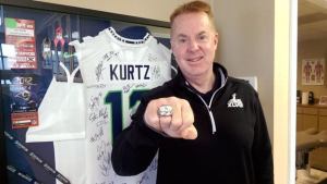 Jim Kurtz stands proud at his Federal Way office