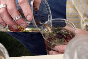 Don Ulbright prepares Coho salmon for their release into Hylebos Creek by Spring Valley Montessori students on May 21.