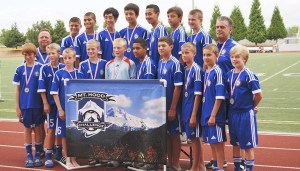 The Federal Way Football Club (FWFC) ‘98 Blue boys soccer team recently won the gold bracket championship at the Mt. Hood Nike Challenge in Oregon