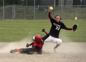 Thomas Jefferson High School's Reno Whitcomb makes the play.
