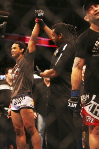 Decatur High School graduate Benson Henderson will defend his UFC lightweight championship belt inside Seattle's KeyArena Dec. 8 against Nate Diaz. It will be Henderson's second title defense.