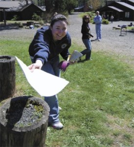 This photo is from the camp when I first arrived today. Parents weren't allowed past the parking lot
