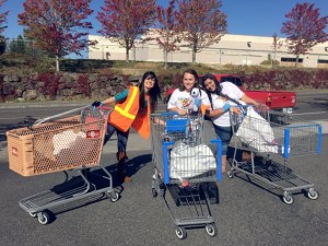 Volunteers pose for a picture during Community Serve Day last Saturday