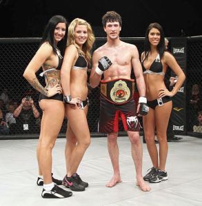 Julian Erosa claimed the featherweight title after submitting Ryan Mulvihill in the fourth round at CageSport XIX