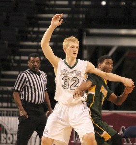 Beamer senior Bogdon Bliznyuk finished with 17 points and 13 rebounds during the Titans' win over Kentridge in the West Central/Southwest District Championship Saturday in Pacific Lutheran University.