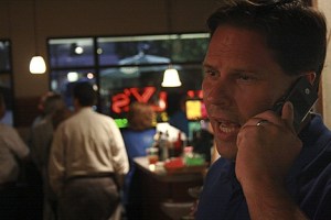 Federal Way City Councilman Jim Ferrell discusses his second-place finish in Tuesday's primary election during a gathering with supporters at Marista's coffee shop. Ferrell will face State Rep. Skip Priest in the November general election for a chance to become Federal Way's first elected mayor.
