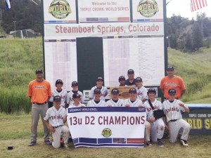 The Federal Way Knights U-13 baseball team recently won the Triple Crown World Series in Steamboat Springs