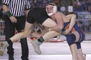 Decatur 182-pounder Spencer Smith is one of four seniors who hope to lead the Gators to their first-ever state wrestling team championship this weekend at Mat Classic XXV.