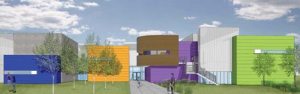 An artist's rendition of the Valhalla Elementary facade.