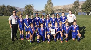 The Federal Way Football Club (FWFC) Wolverines girls under-12 finished in first place in their division at the 2013 Apple Cup soccer tournament in Wenatchee.